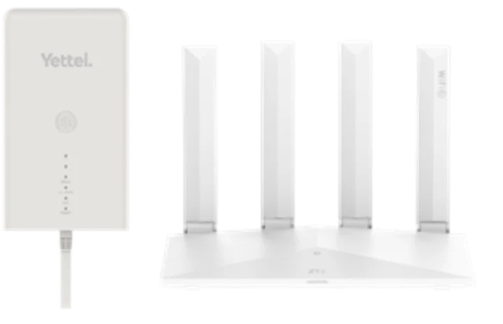Външна антена MC7010 и вътрешен Wi-Fi рутер T3000